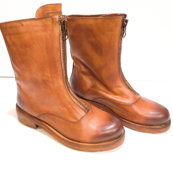 Vintage Foundry Cognac Dallas Narrow Boots -8 - Picture 9 of 10